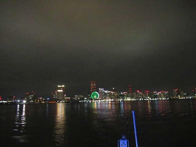 さるびあ丸から眺める横浜港の景色