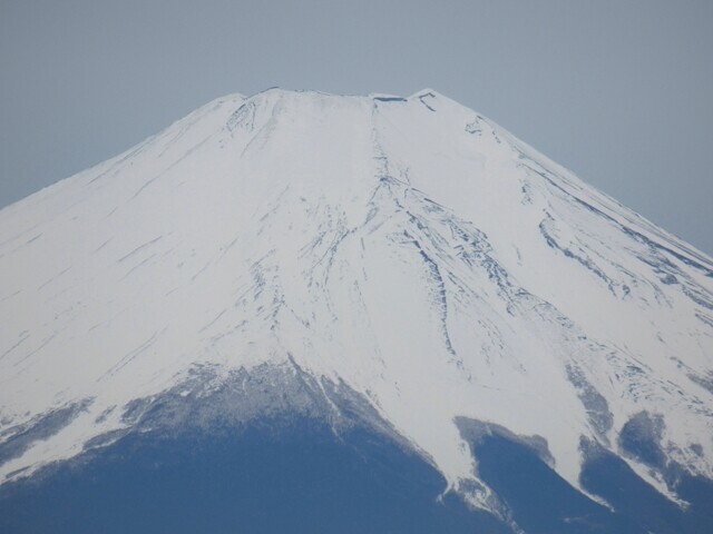 加入道避難小屋方面から見る富士山の景色