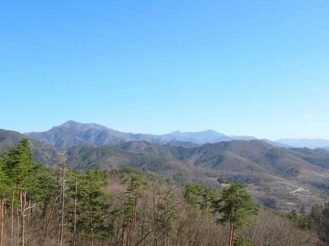 ほったらかし温泉からの景色