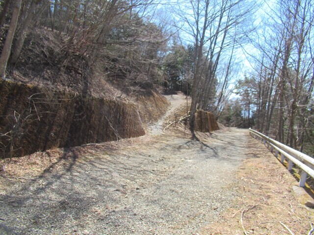 、帯那山山頂の分岐