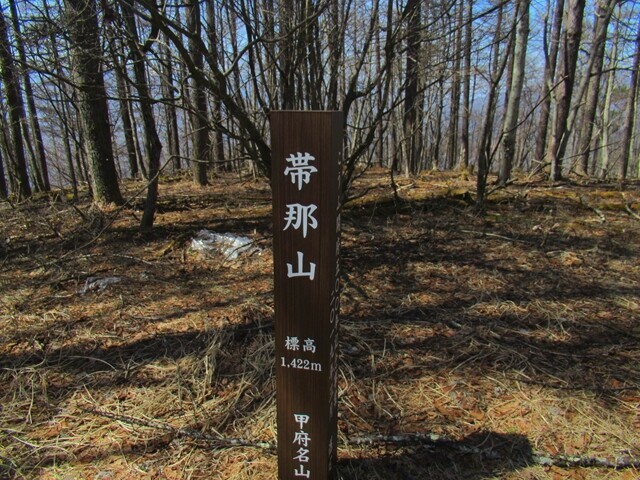 奥帯那山の山頂