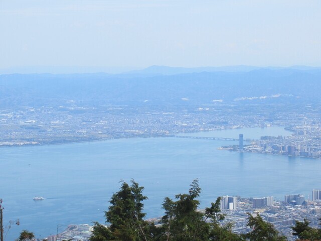 四明岳駐車場から琵琶湖景色全景