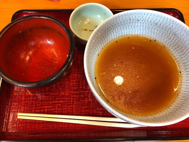 鶴㐂そば完食の様子