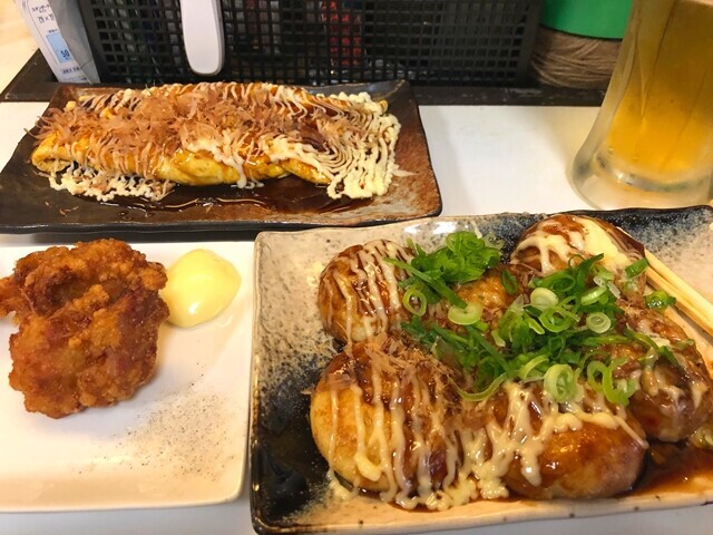 たこ焼きぽちレビューの様子