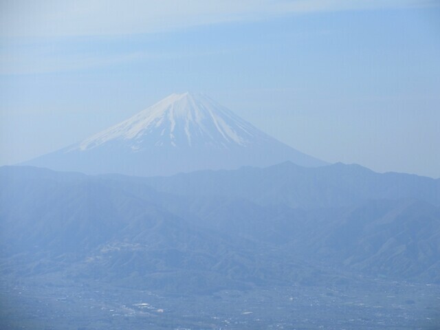妙見山からの富士山の景色