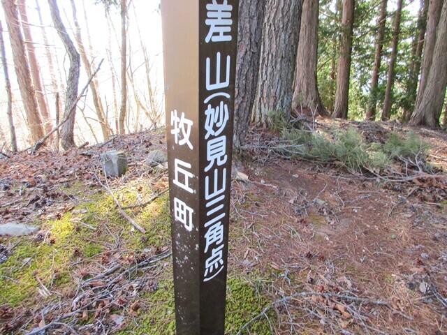 妙見山の三角点