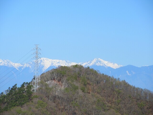大沢山からの南アルプスの景色