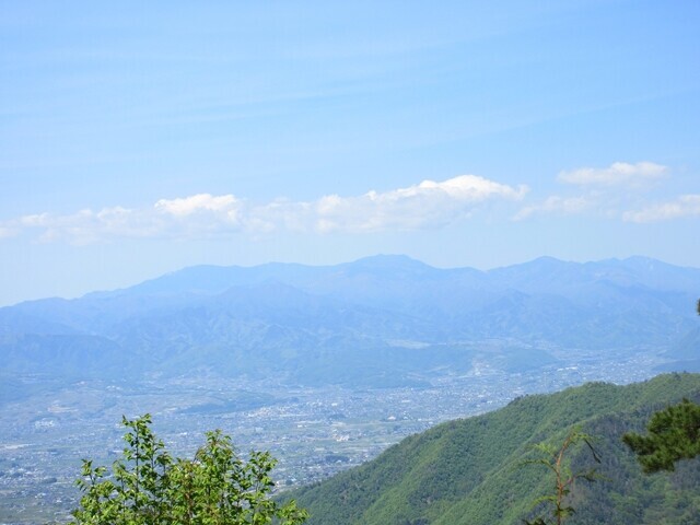 大栃山登山中の景色
