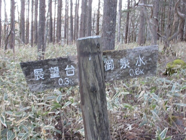 夢の平キャンプ場から御泉水自然園に至る登山ルート