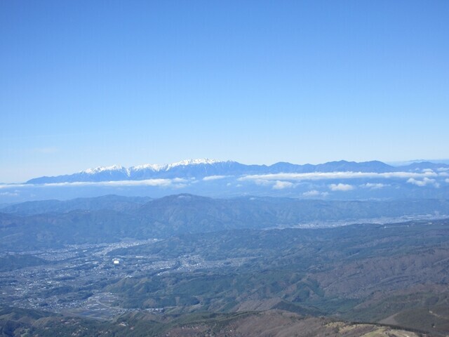 蓼科山の山頂からは３６０度の絶景
