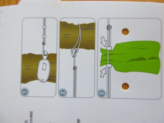 洗濯ロープ（シートゥサミットクローズライン）の使い方