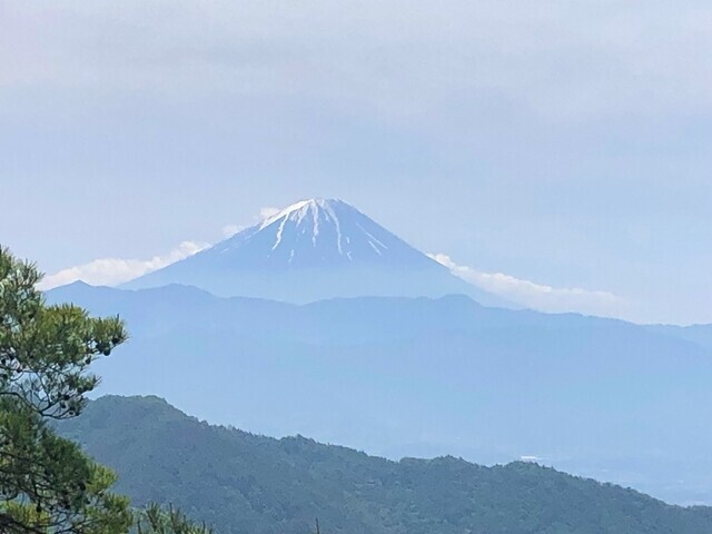 白砂山の山頂から眺める富士山の景色