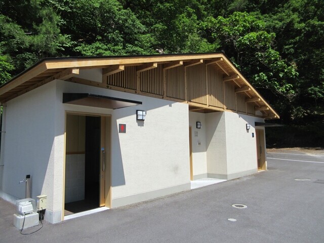 羅漢寺山登山で利用したトイレ