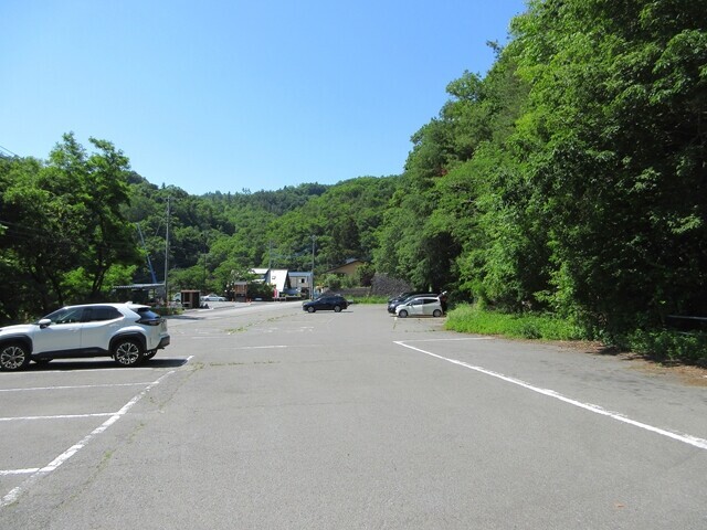 羅漢寺山登山で利用した無料駐車場