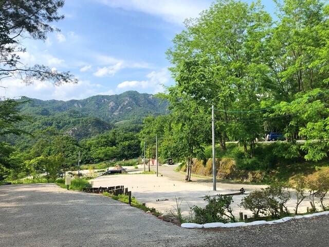 昇仙峡オートキャンプ場の景色の良いサイト