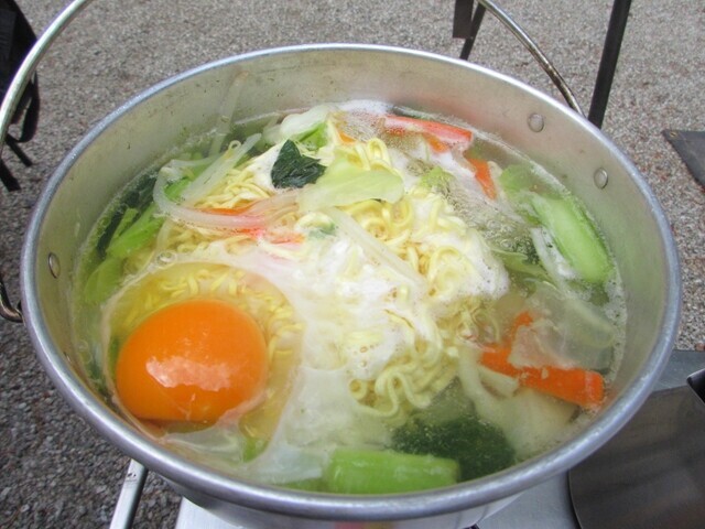 朝飯で作ったラーメン子