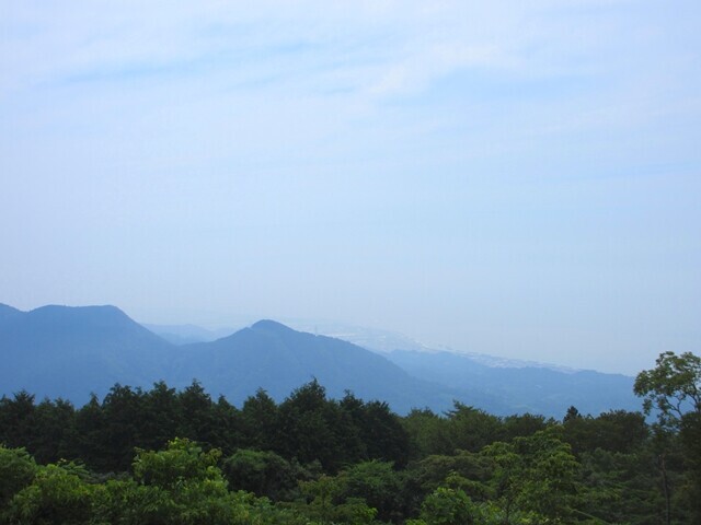 浜石岳登山ルート上から駿河湾の景色