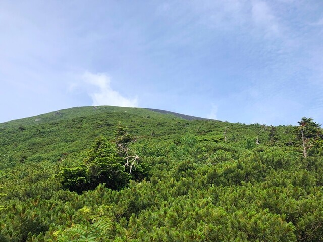 岩手山は優しい山容の様子