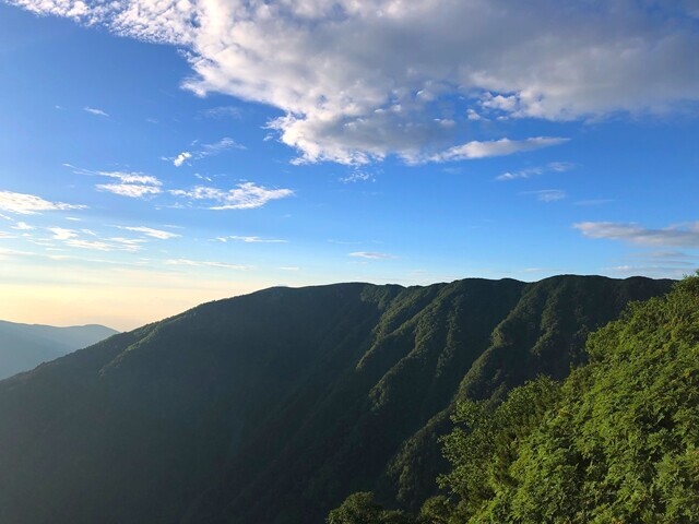 ボーコン沢の頭方面景色