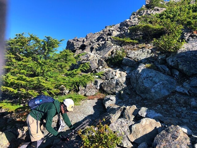 前小太郎山への登山道の様子