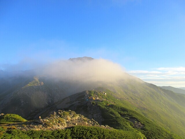 西農鳥岳の登山ルート
