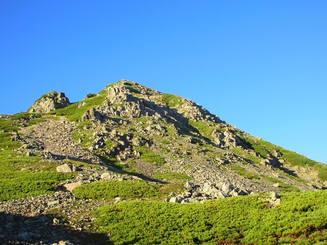 西農鳥岳遠望