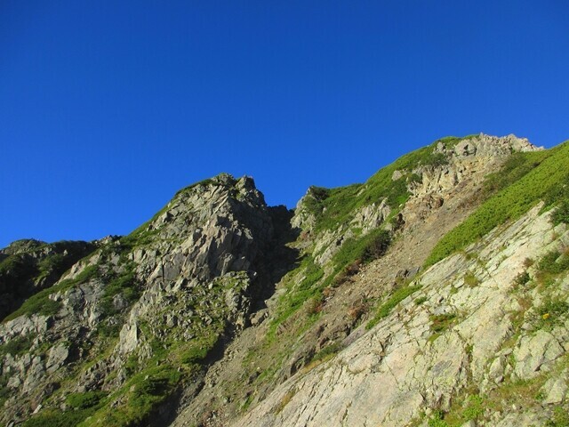 西農鳥岳までの登山コース