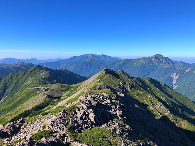 大門沢降下点方面の景色