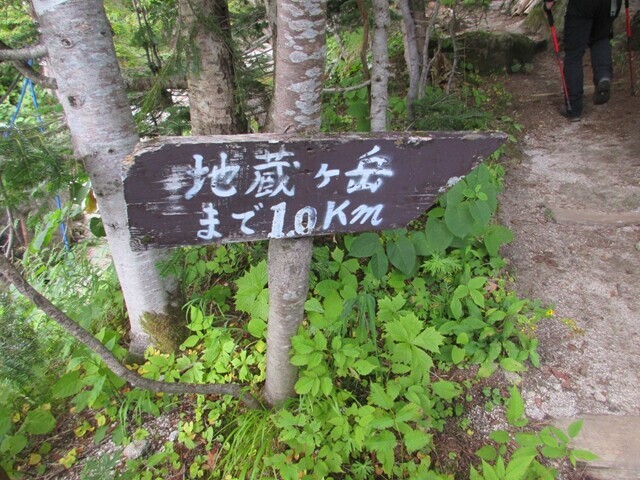 鳳凰三山地蔵岳登山口