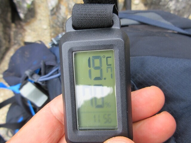 鳳凰三山の気温