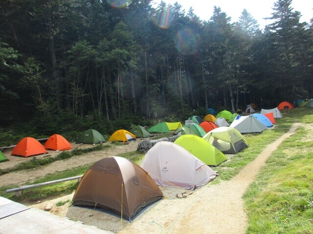 南御室小屋テント場