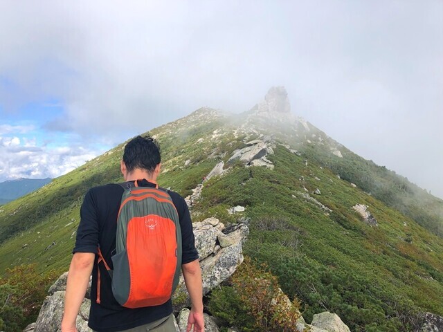 金峰山登山中の天気
