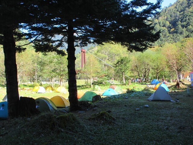 横尾のテント場