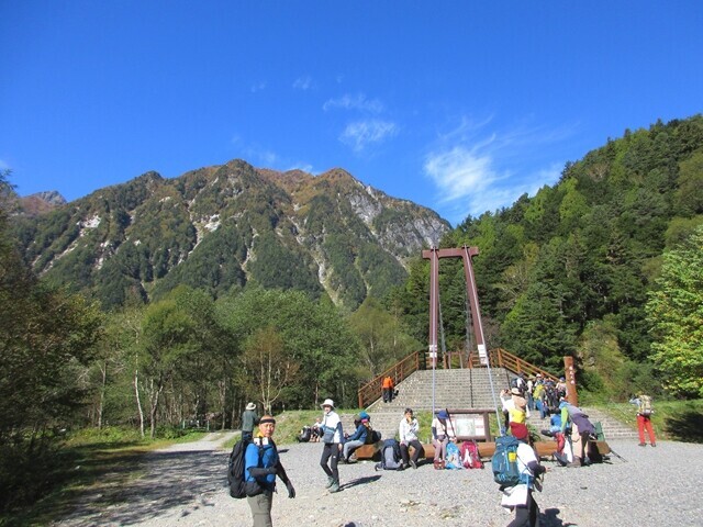 横尾からの屏風の頭方面の景色