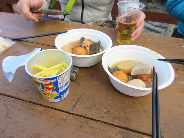 涸沢ヒュッテの名物おでん