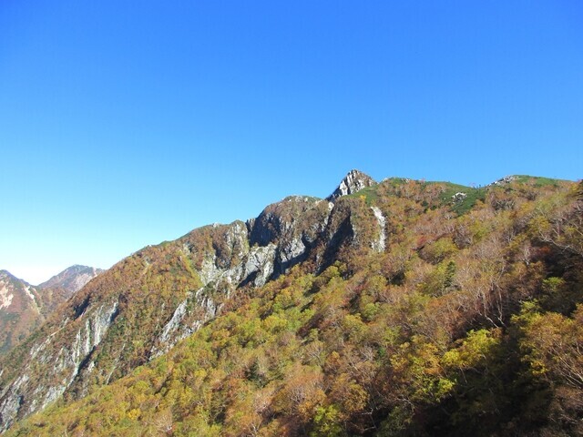 目指す屛風の頭の景色