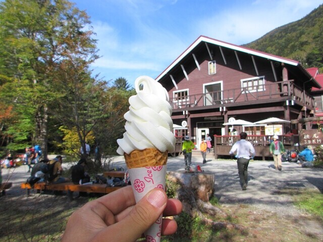 徳澤園のソフトクリーム