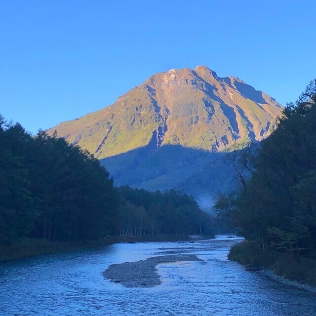 焼岳のアップ写真