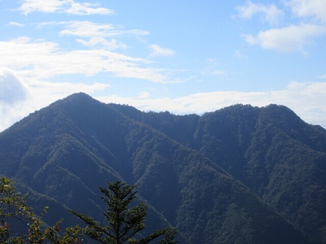檜洞丸方面の景色
