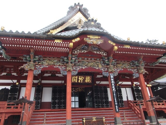 身延山登山中に参拝した久遠寺