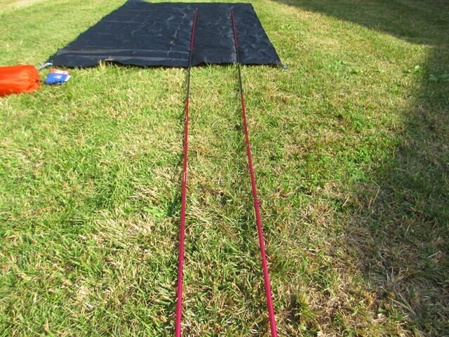 カミナドーム２ポールを伸ばした状態