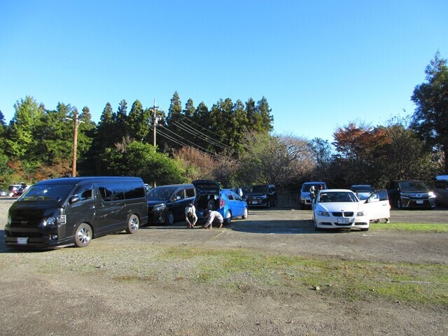 椿大神社第３登山者用駐車場の様子