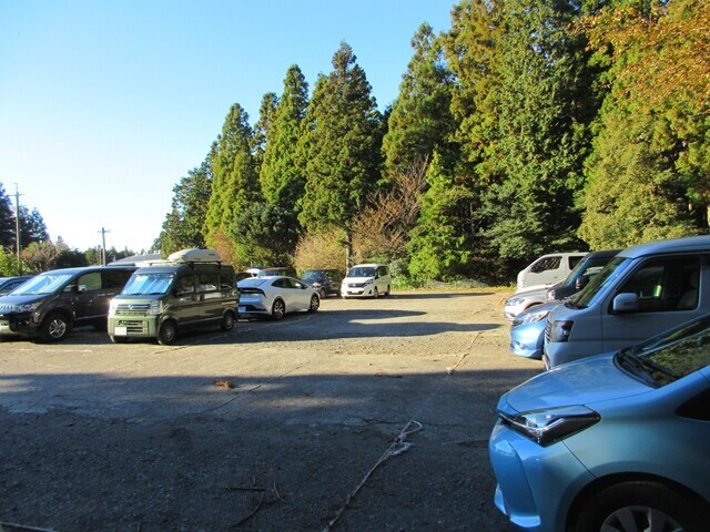 入道ヶ岳椿大神社第３登山者用駐車場混雑具合