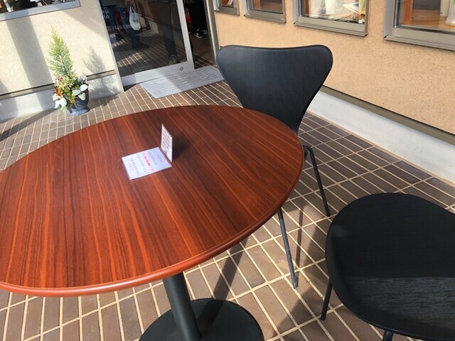 椿茶園のイートインスペース