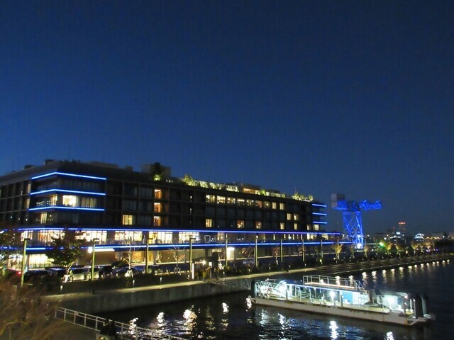 アンティーカ ピッツェリア ダ ミケーレ横浜が営業しているハンマーヘッドの夜景