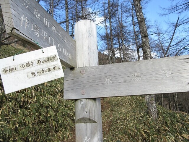 水干への分岐
