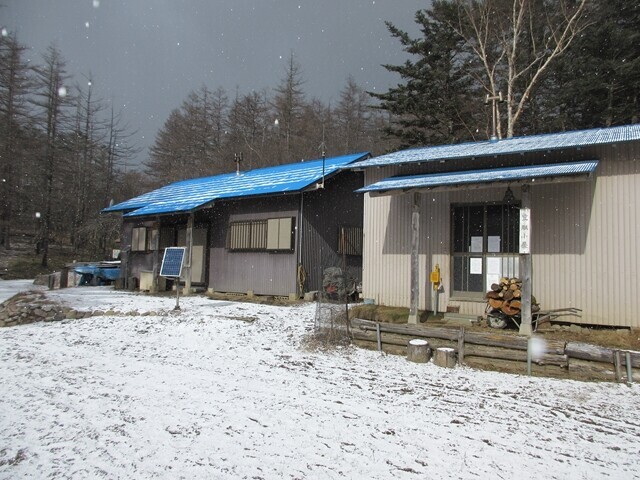 西御殿岩から笠取小屋へ戻った時の天気