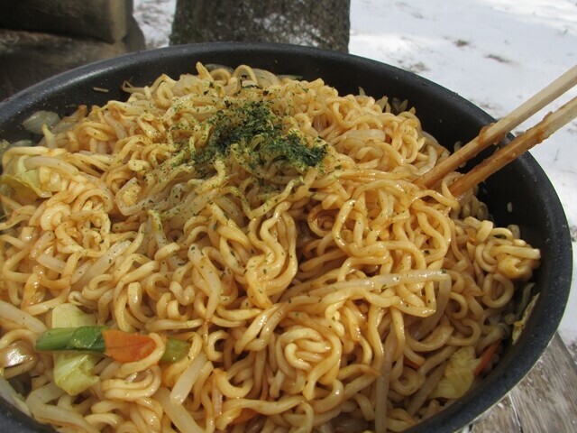 西御殿岩と黒槐山登山で食べた昼食