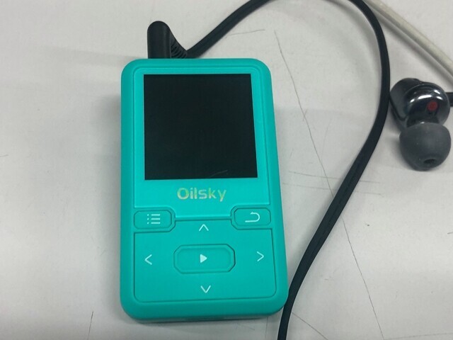 Oilsky MP3プレーヤーレビュー中の様子