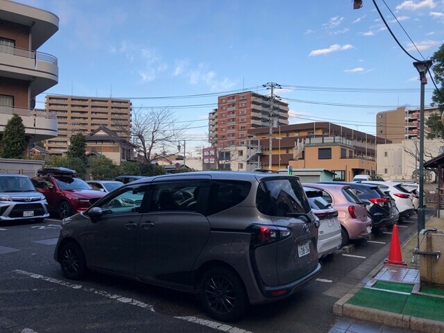 弘法の里湯の駐車場